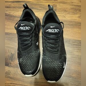 Nike Air Max 270 Womens Black Athletic Sneakers